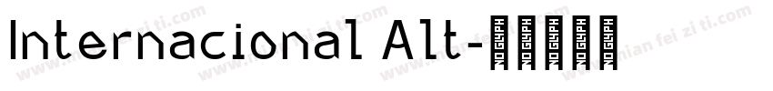 Internacional Alt字体转换